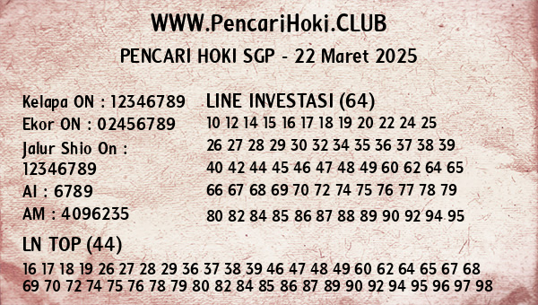 Prediksi SGP