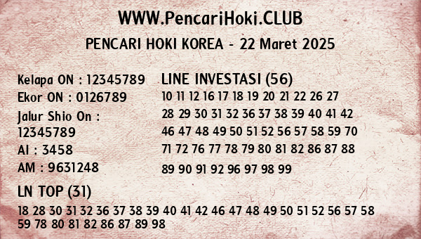 Prediksi Korea